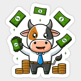 Cash Cow Sticker